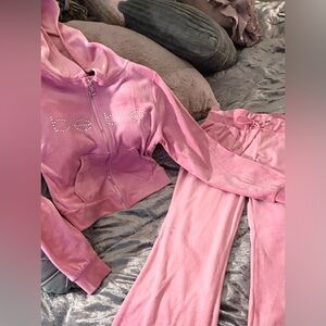 Authentic Barbie Pink Bebe Sweatsuit